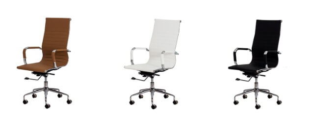 Cadeira Stripes, marrom, branca e preta