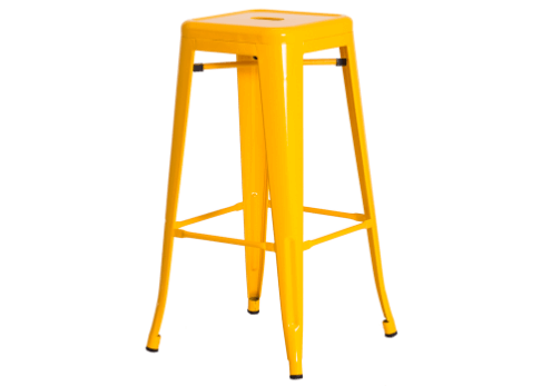 Banqueta Tolix Iron Design Amarela