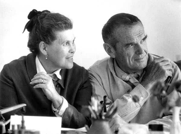 Charles Eames e sua esposa Ray