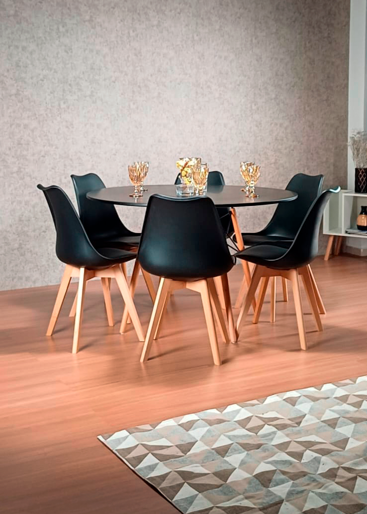 Mesa Eiffel Eames: Estilo Rústico Com Toque Moderno